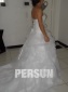 Luxus Ball gown Sweetheart Brautkleider aus Organza mit Schnürung